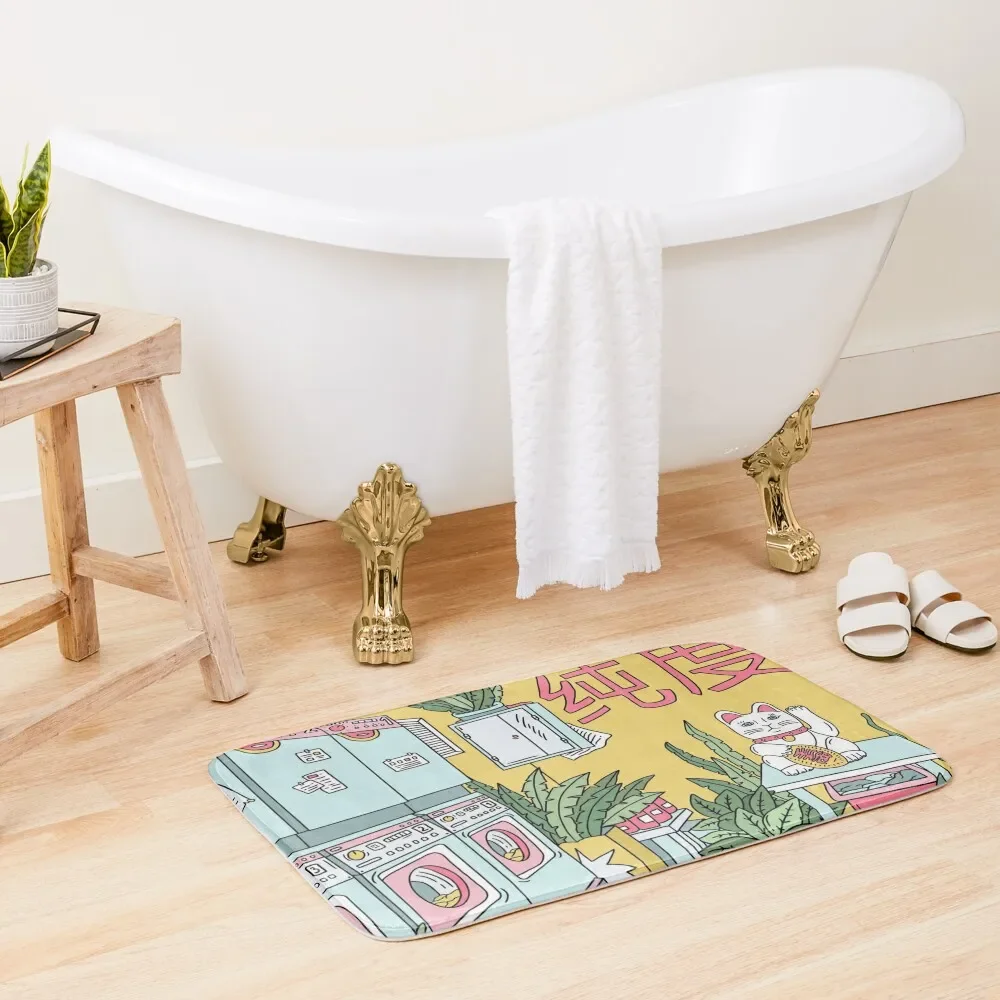 

MANEKI WASH GREEN Bath Mat Entrance Carpet Bathroom Carpets Bathroom Accessories Mat