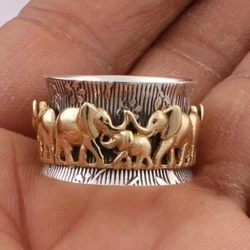 Fashoin Jewelry Gold Plated Elephant Rings Bridal Ring Set
