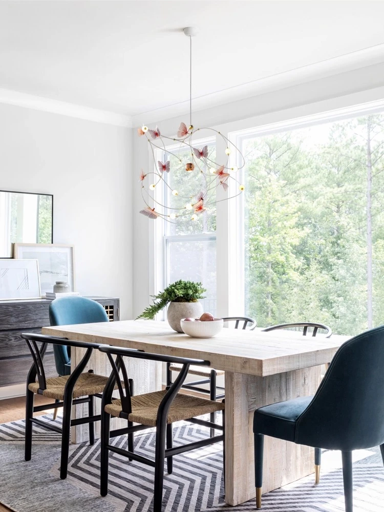 

Modern Minimalist Dining Room Chandelier Artistic Pendant Light for Bar Island Mid Century Atmosphere Lamp