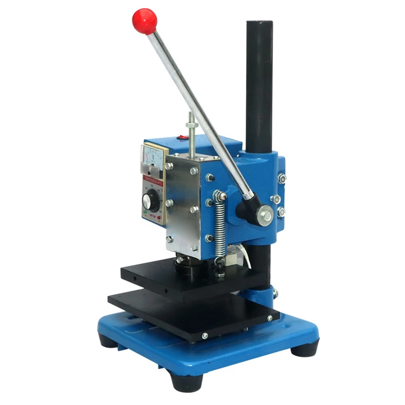 TJ-156 Manual Hot Stamping Machine, 220V Leather Label and Logo Embossing Machine, Hot Press Embossing Machine