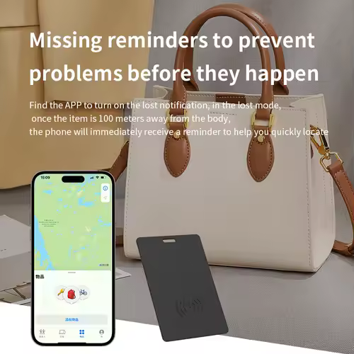 Ultra Slim Tracking Card Wallet Anti-Loss Gps Tracker Smart Location Tag for Iphone Find My App Wireless Charge Ipx6 Waterproof - Image 3