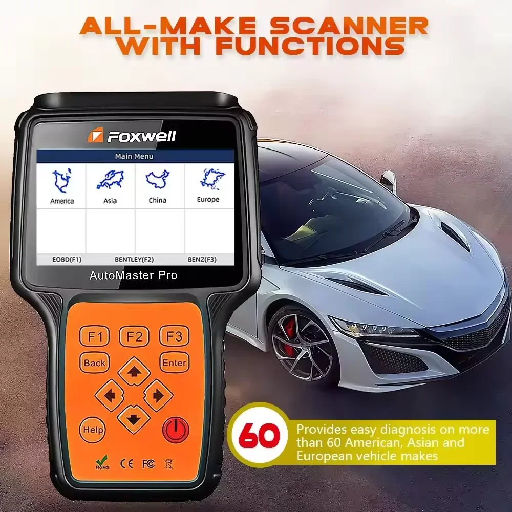 FOXWELL NT680 PLUS with WIFI All Systems Diagnostic Scanner with Oil Light/Service Reset+EPB Update of Foxwell NT680 Pro