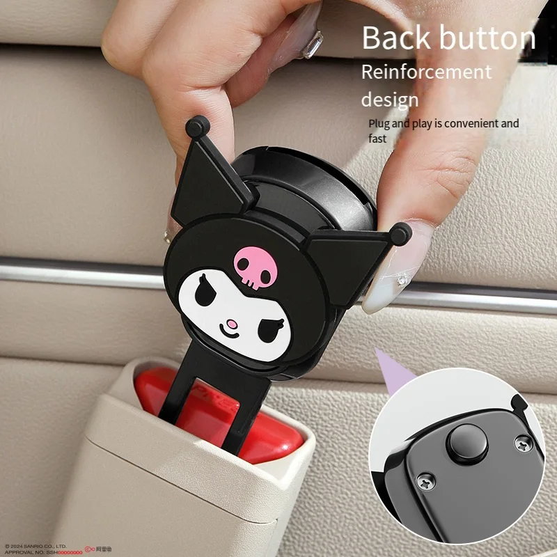 Sanrio Hello Kitty Seat Belt Cassette Seat Belt Insert Seat Belt Extender Extender Portable Pregnant Woman Universal Viscose New