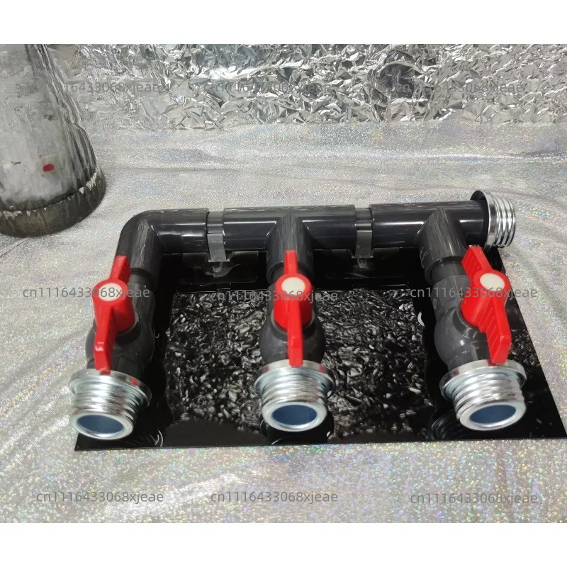 1-In-3-Out Four-Way Air Distributor Connector for Latex Mask Air Distribution Branch Connector Air Guide Adapter Accessory