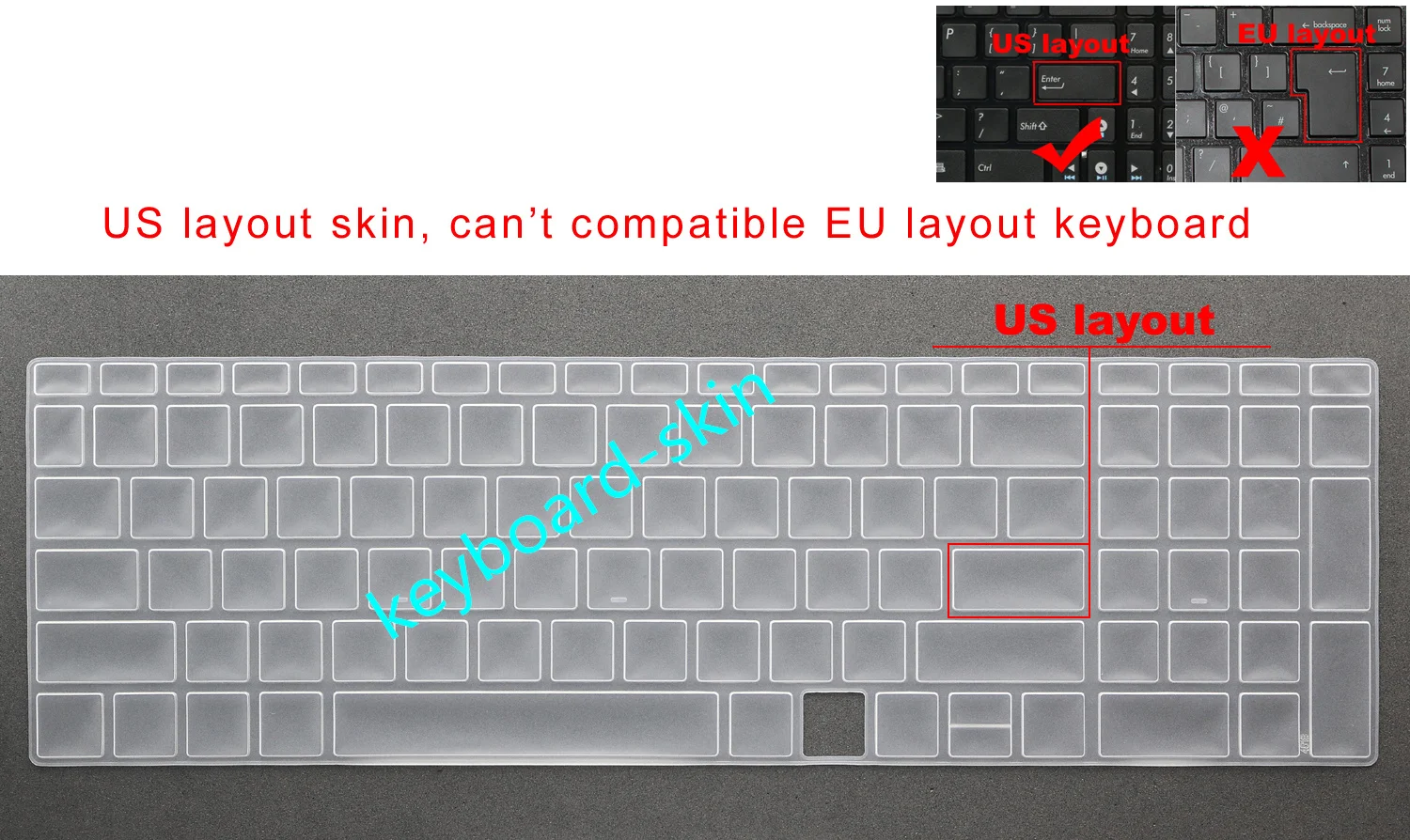 US Keyboard Skin Cover Protector for HP X360 Envy 15-ed** 15m-ed 15-ee** 15m-ee,Envy 17.3