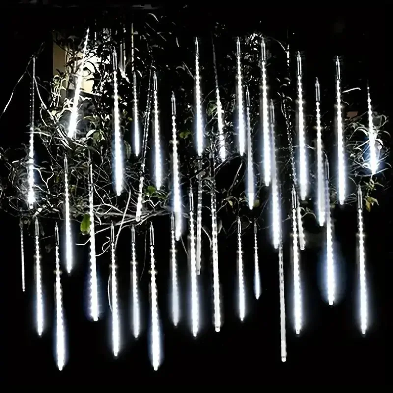 

1/2/3/4 Set Outdoor LED Meteor Shower Lights Falling Rain Drop Fairy String Light for New Year Christmas Party Garden Decoration