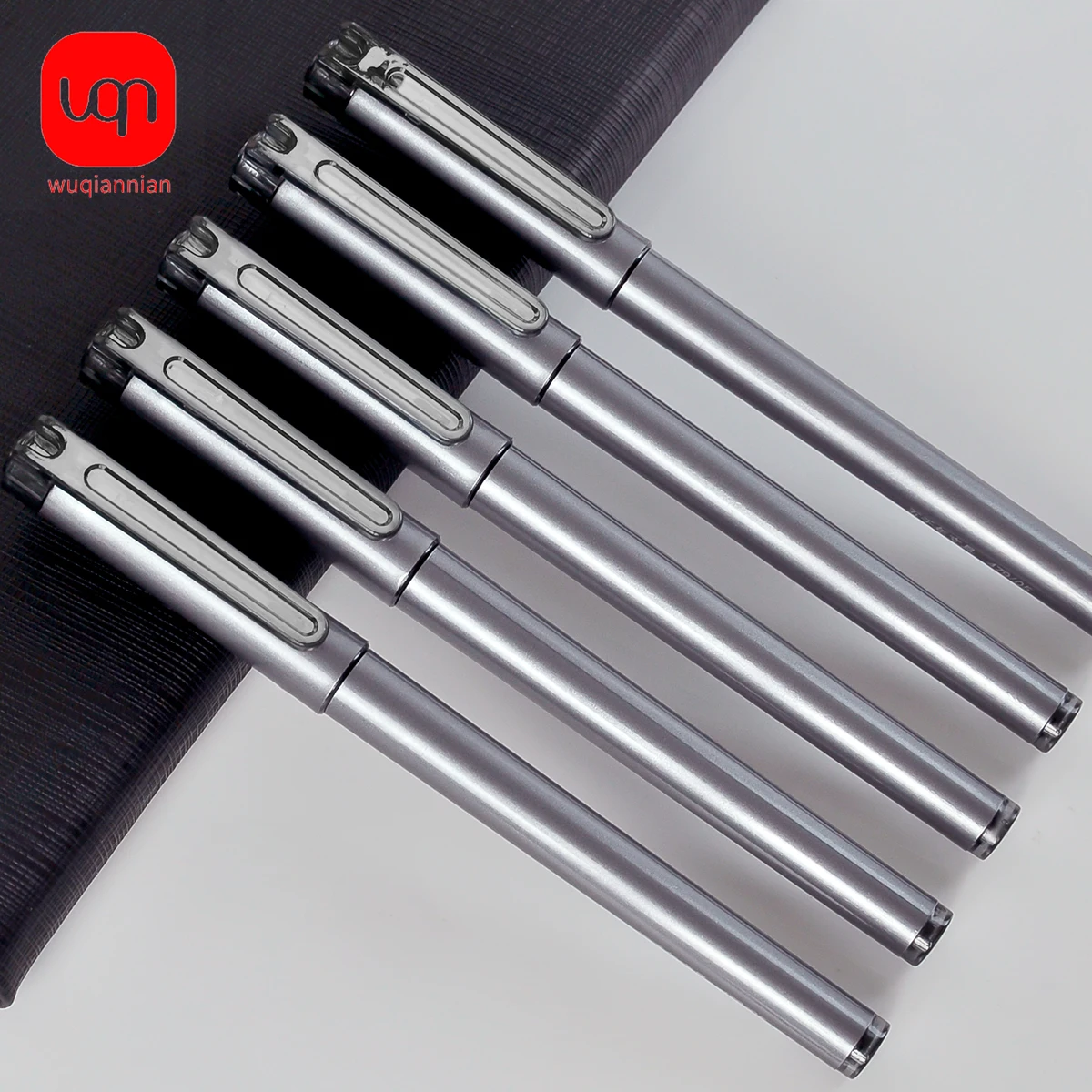 WQN Matte Simple Signature Gel Pen Set 0.5mm Tip Black Ink Business Office School Supplies - 4/8/12 Pcs