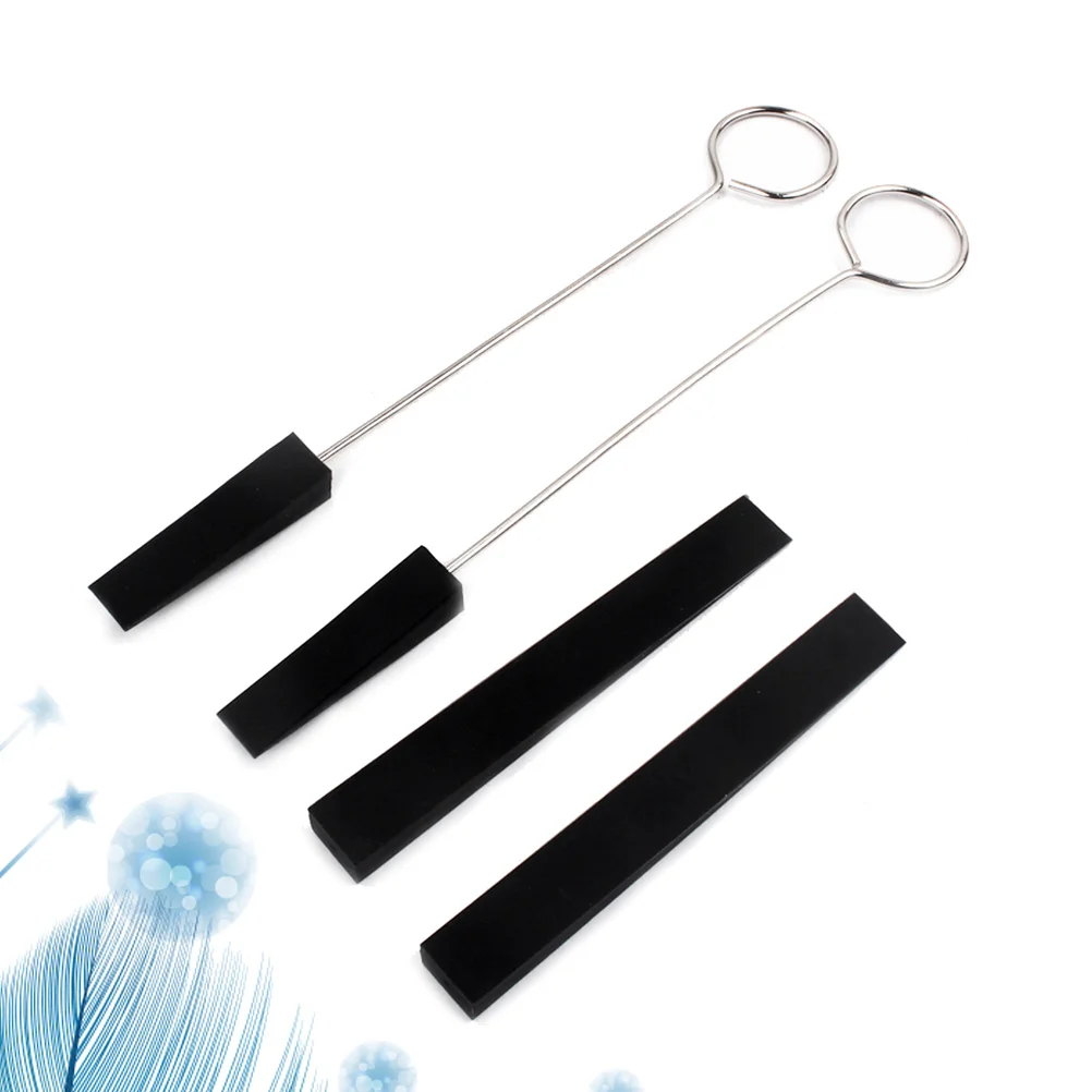 4 قطعة مجموعة شوكة ضبط البيانو من الفولاذ المقاوم للصدأ كتم الصوت مجموعة ضبط عالية الدقة ملحقات إصلاح الآلات الموسيقية #2