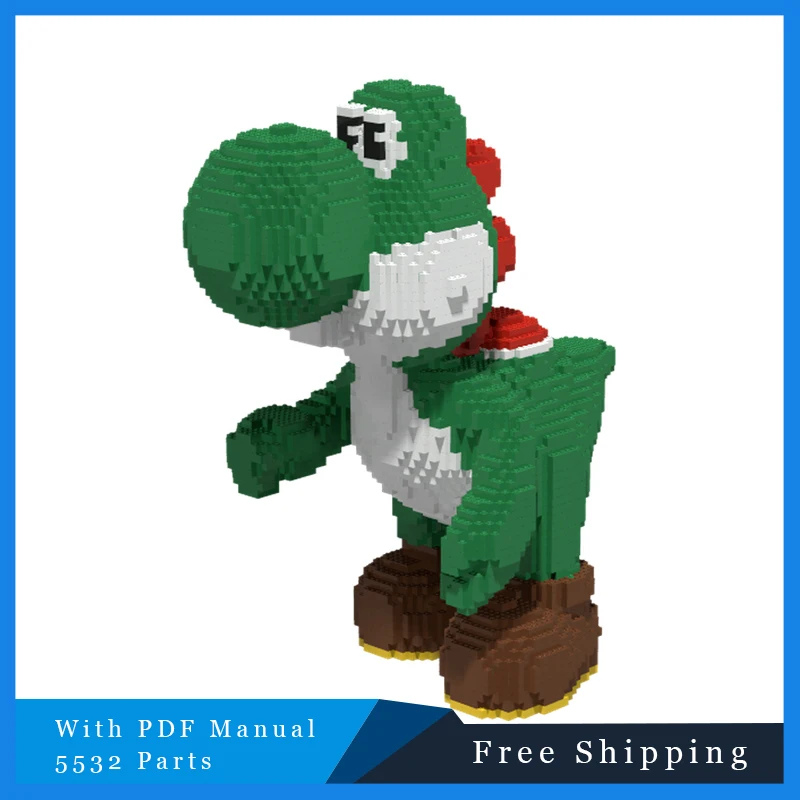 

5532 Parts Famous Film Games Series Green Dinosaur Model MOC Building Block Bricks DIY Creative Toy Set Birthday Christmas Gifts