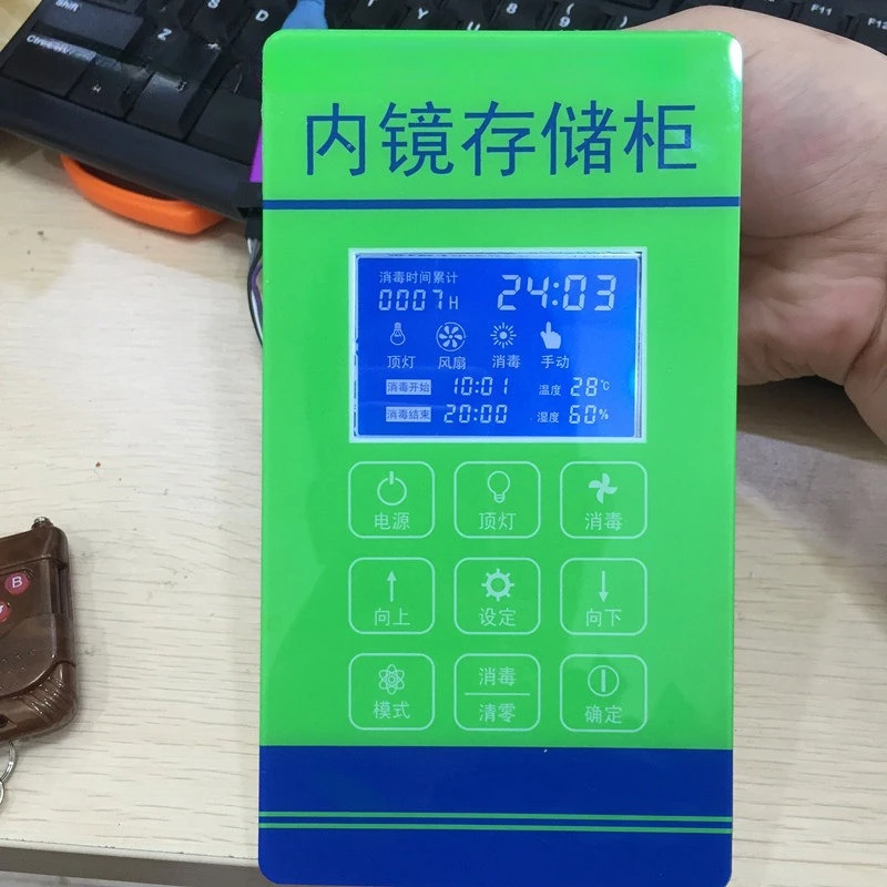 Endoscopic Storage Cabinet Control Instrument Panel Temperature and Humidity Display with Disinfection Time Accumulator