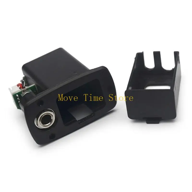 

92ME 9 В черная пластиковая крышка батарейного отсека сменная коробка для активного бас-гитарного звукоснимателя 9 В батарейные