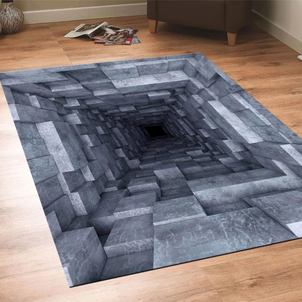 3D Optical Illusion Vortex Rug 3