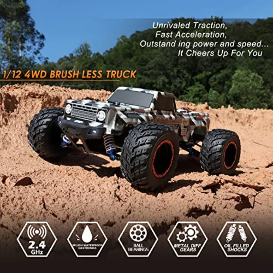 4X4 off-road RC monster truck - Rc Hobby Grade Monster Truck review and price