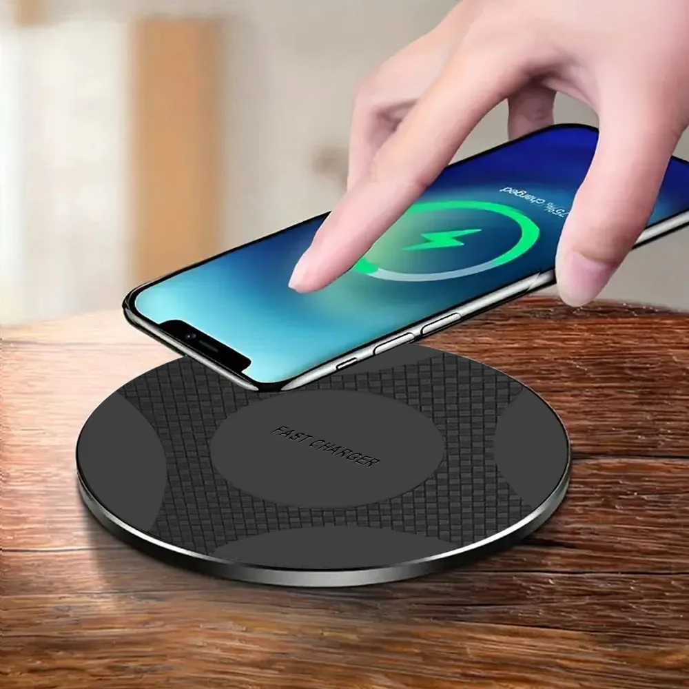 30W Wireless Charger Pad Stand Desktop Ultra-thin Mobile Phone Fast Charging Dock Station For iPhone17-12 Samsung S26-S21 Xiaomi