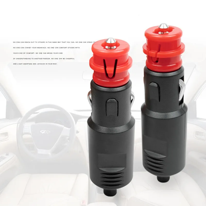 1pc Car Vehicle Lighter Socket Plug Connector Male Plug Universal 12V-24V 8A Car Cigarette Lighter Plug Car Accessories