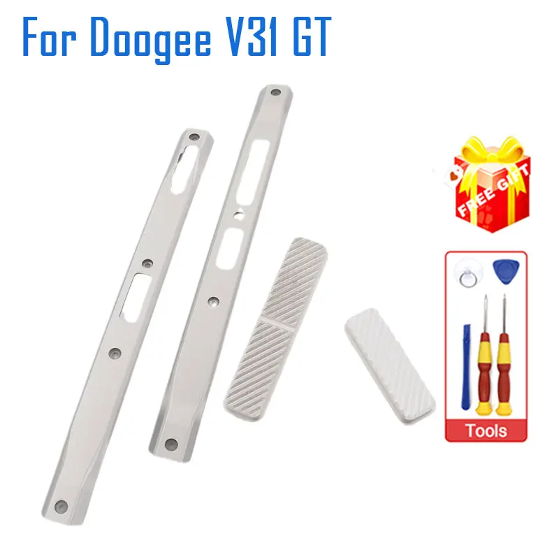 Original Doogee V31 GT Middle Side Plastic Frame Housings Cover Trim Bar Volume Custom Control Button For DOOGEE V31 GT Phone