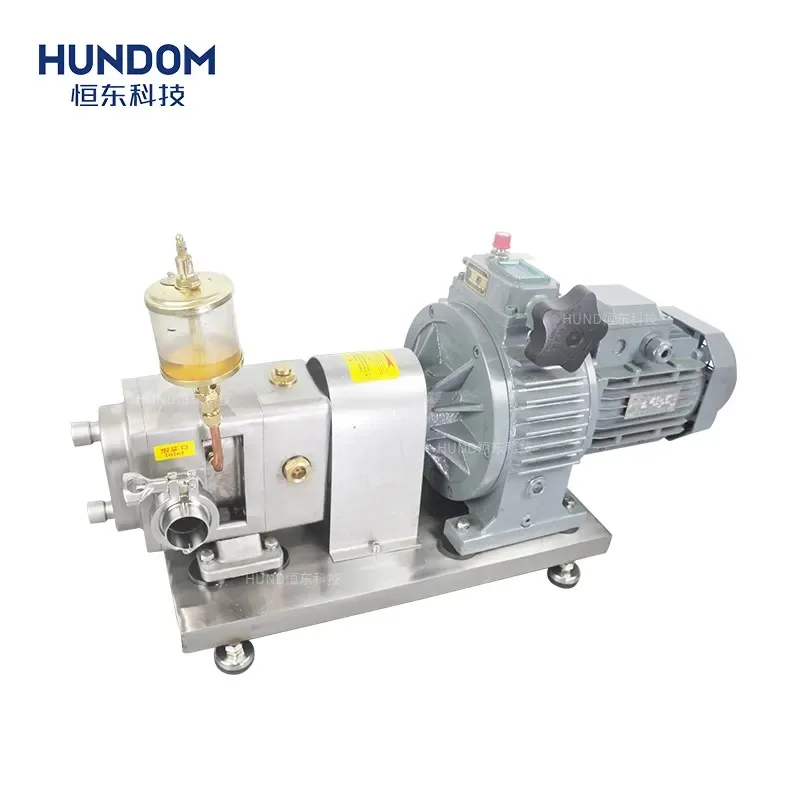 HUNDOM Food Grade Stainless Steel High Viscosity Transfer Pump Toothpaste Lobe Pump