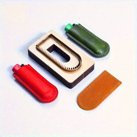 Leather Cutting Knife Mold Single Piece Lighter Protector DIY Tool Precision Stamping Essential for Handmade Leather Goods