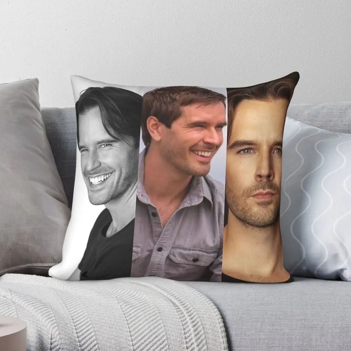 Graham Wardle Collage Square Pillowcase Polyester Linen Velvet Creative Zip Decorative Throw Pillow Case Home Cushion Cover