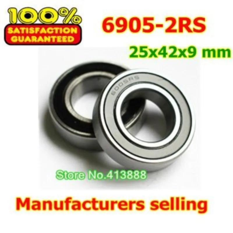 NBZH bearing(1pcs) SUS440C Environmental Corrosion Resistant Stainless Steel Bearings (Rubber Seal cover) S6905-2RS 25*42*9 Mm