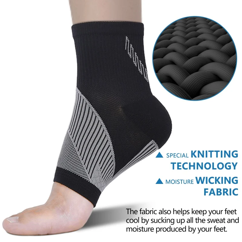 1Pair Sports Protective Gear Ankle Elastic Support Bandage Brace Nylon Pain Relief Ankle Compression Protection Socks Guard