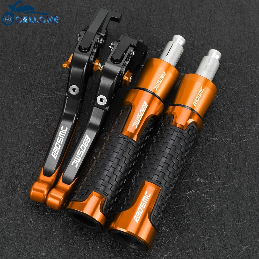 

For 690 Duke SMC SMC-R Enduro R 690SMC 2015-2023 2024 Motorcycle Brake Clutch Levers Handbrake Handlebar Grip Handle Hand Grips