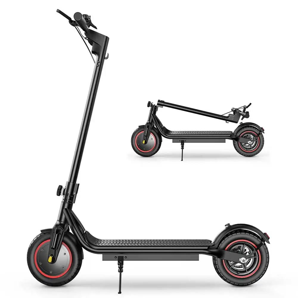 Patinete eléctrico todoterreno de 10 pulgadas, 36V, 7,8Ah, 500W, 35KM, neumáticos de tracción frontal, aplicación de Control inteligente y luces LED, patinete eléctrico