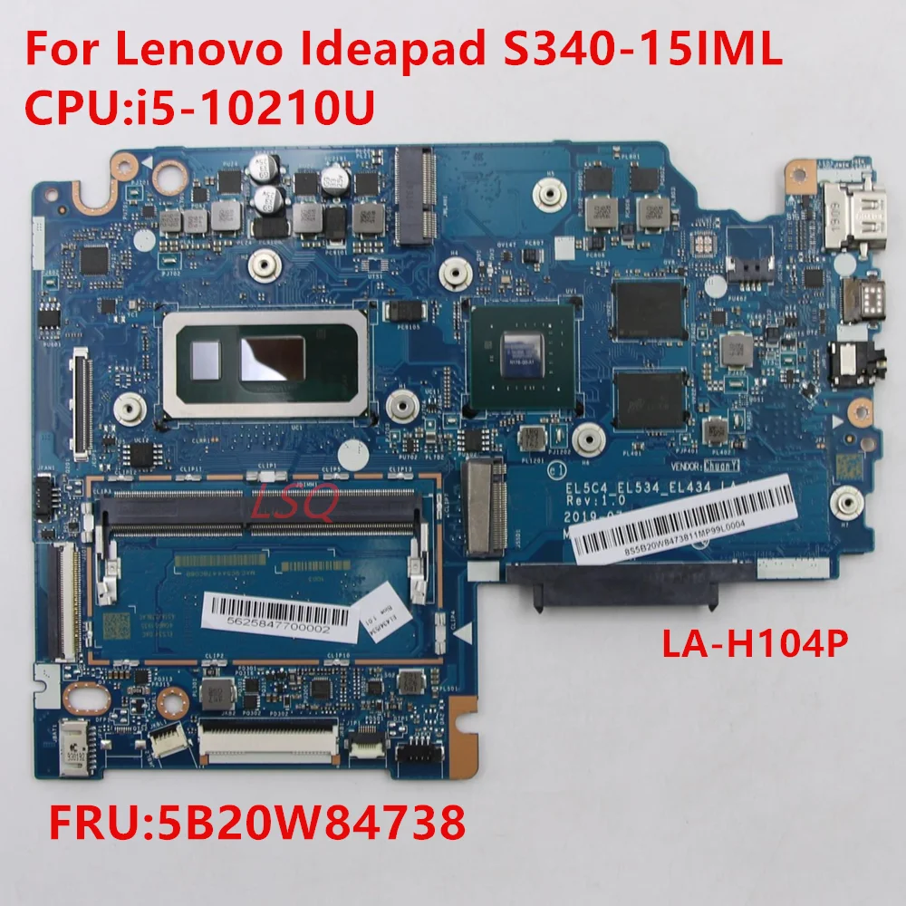 Материнская плата для ноутбука Lenovo S340-15IML FRU 5B20W84738 100% Test OK