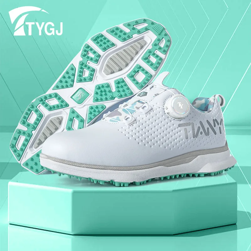 

2025 Women Golf Shoes Anti Slip Breathable Comfortable Casual Sports Shoes with Rotating Buckle