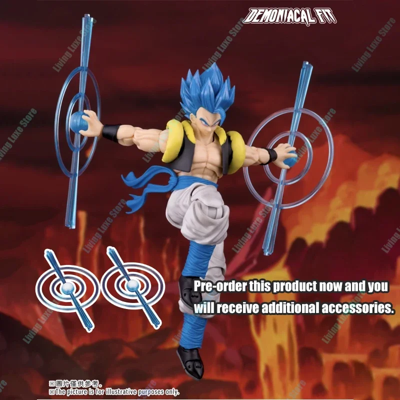Demoniacal صالح لعبة دراغون بول Z أنيمي الشكل Gogeta عمل تمثال SHF بطل الفالس Gogeta الرقص العليا سوبر سايان لعبة هدية