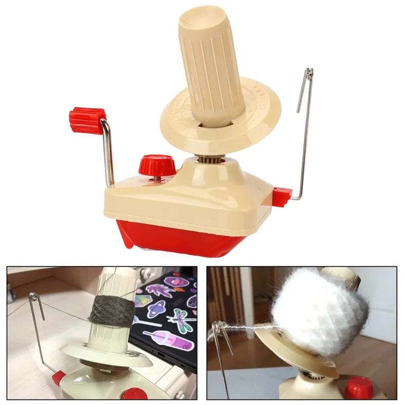 

Needle-craft Yarn Ball Winder Hand Operated,Portable Package,Easy to Set Up and Use,Sturdy with Metal Handle and Tabletop Clamp