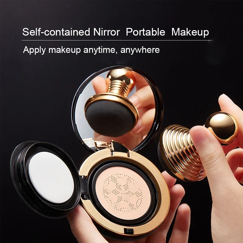 Women Concealer Mushroom Head Air Cushion BB Cream Brighten Foundation Natural Moisturizing Whitening Base Face Makeup Cosmetics