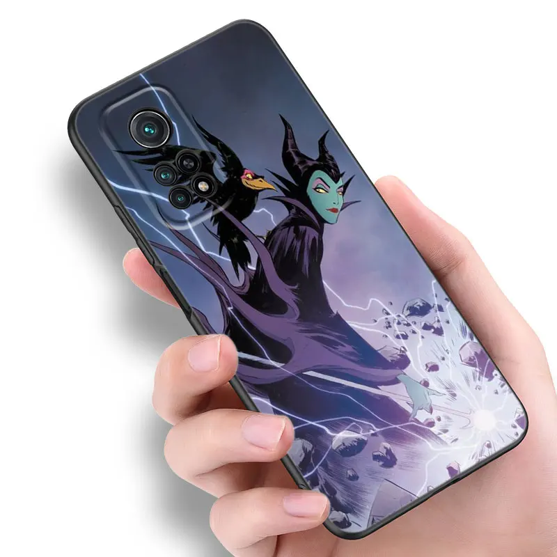 Disney Maleficent Black Silicone Phone Case For Xiaomi Mi 9 SE 10T 11 12 13 Lite 9T 11T 12S 12T 13T 14 Pro 5G NE 10i 11i 12X