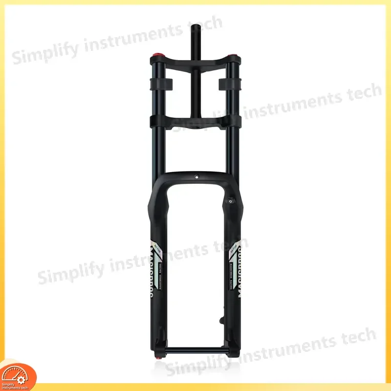 150x15mm Aluminum Double Crown Air Suspension Fork Fat Bike MTB E-Bike 190mm Disc Brake Thru Axle Front Fork Cycling Parts