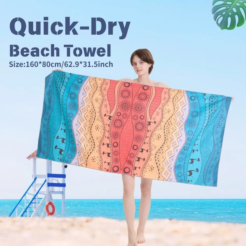 

80x160cm Sports Microfiber Towel Quick Dry Sand Free Lightweight Towel Travel Camping Pool Yoga Gym Gift for Women