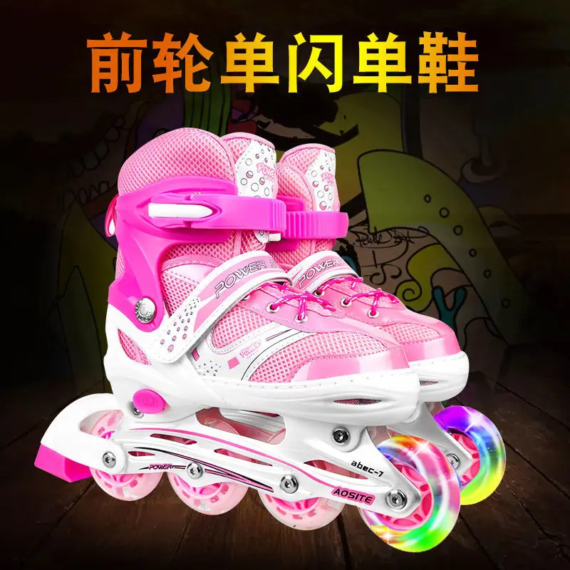 Infantil All Flash Roller Skates Set, Menino e menina, idade