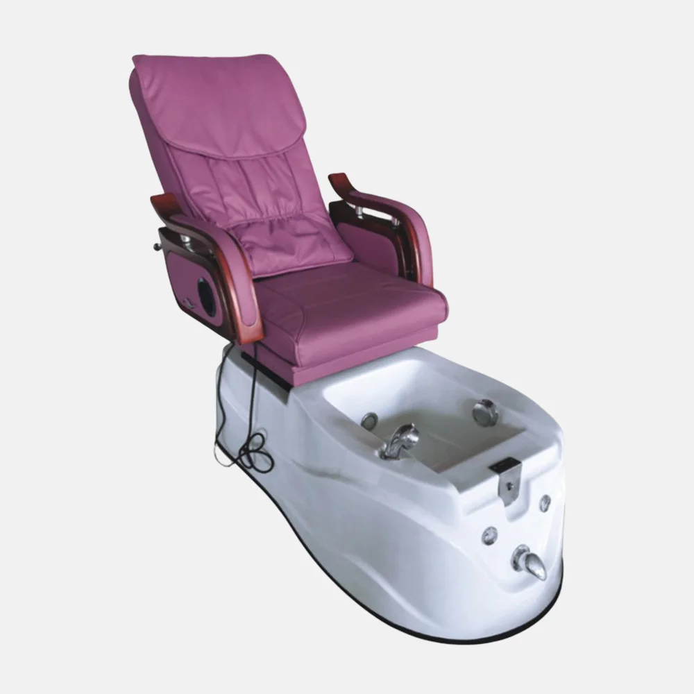 Wholesale Modern Beauty Nail Salon Furniture No Plumbing Pedicure Chair Whirlpool Foot Spa Manicure Pink Pedicure Chair