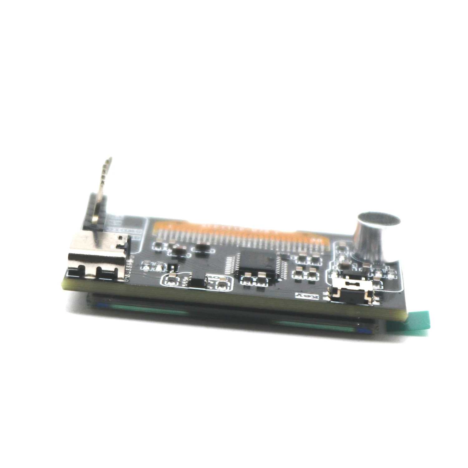 التحكم الصوتي 1.3 بوصة OLED الموسيقى الطيف عرض محلل الصوت إيقاع TYPE-C USB إمدادات الطاقة الأضواء المحيطة mp3 مكبر للصوت