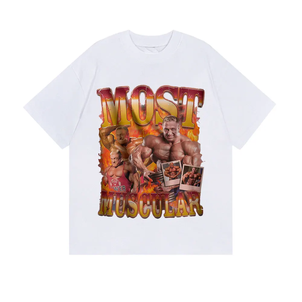 Markus Ruhl رياضة مضحك ميمي تي شيرت الرجال خمر عالية الجودة موضة تي شيرت رجل عادية القطن تي شيرتات قصيرة الاكمام الشارع الشهير