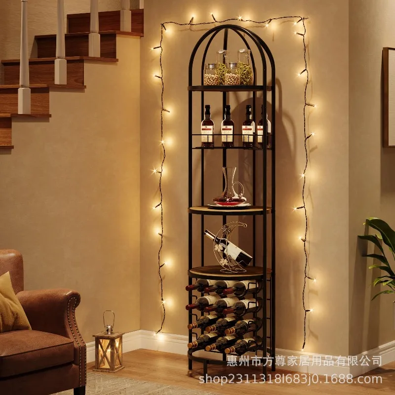 Multi-layer wine rack, wine glass rack, living room bar counter, wine rack