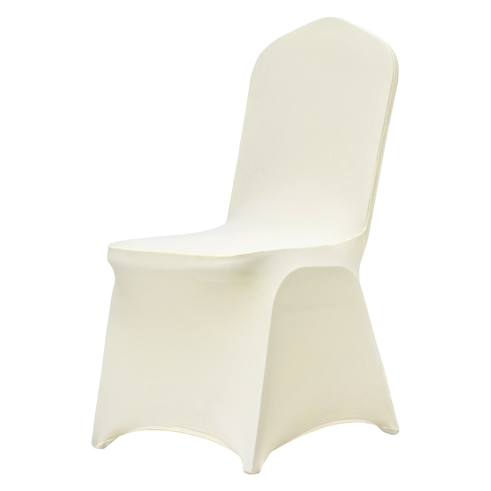SucceBuy 100Pcs Wedding Chair Covers Stretch Polyester Spandex Slipcover Folding Flat Front Chair Covers for Hotel Dining Party
