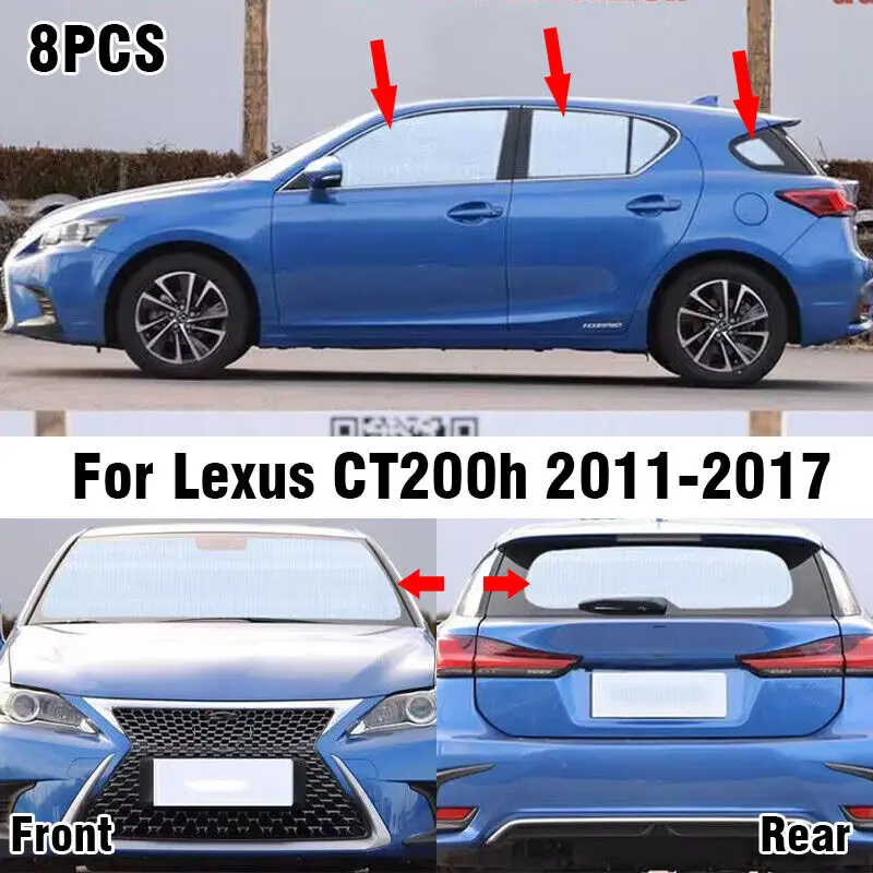 

8X солнцезащитный козырек на лобовое стекло для Lexus CT200h 2011-2017