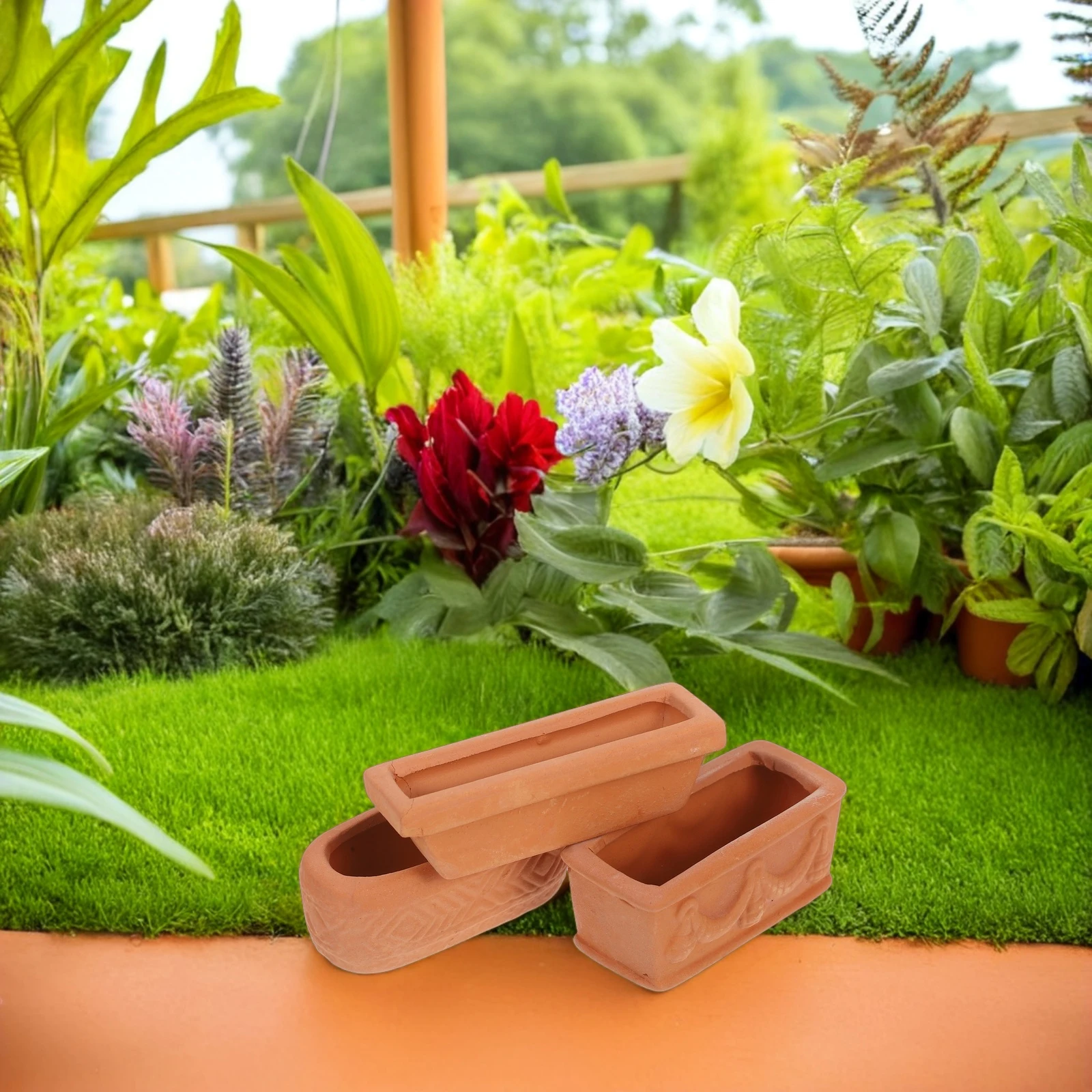 

Miniature Clay Pots Flower Red Pottery Flowerpot Cute Small Planters for Indoor Plants