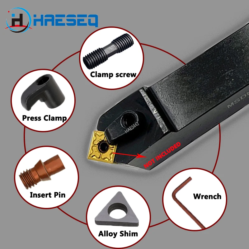 เครื่องมือตัด mesin bubut CNC MSDNN3232 MSDNN2525 MSDNN2020 MSDNN1616สำหรับคาร์ไบด์แทรกภายนอกที่ยึดเครื่องมือกลึง msdnn