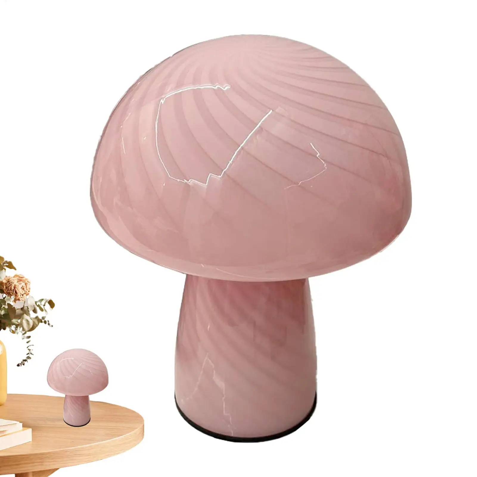 

Mushroom Night Light Glass Light Color Adjustable Night Light Cute Decorative Night Lamp Portable Table Lamp For Home Bedroom