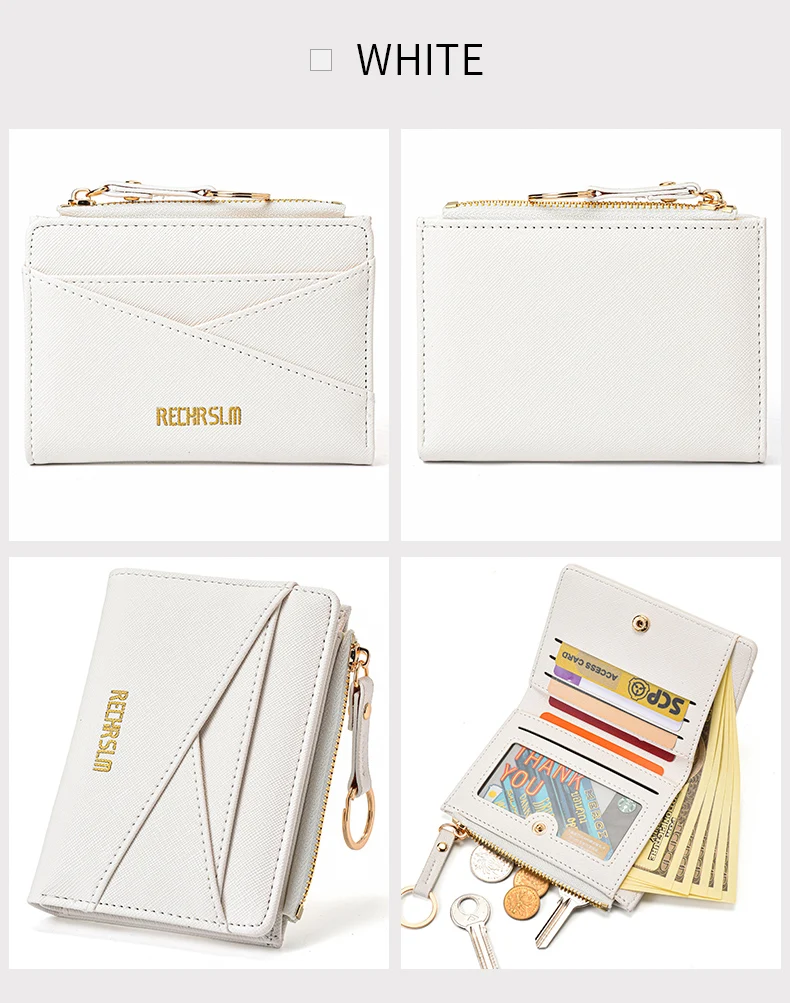 Frauen PU Leder Kupplung Brieftasche Mini Münze Karte Halter Kurze Schnalle Handtasche Neue Mode Kleine Größe Frauen Brieftasche – Detail 10