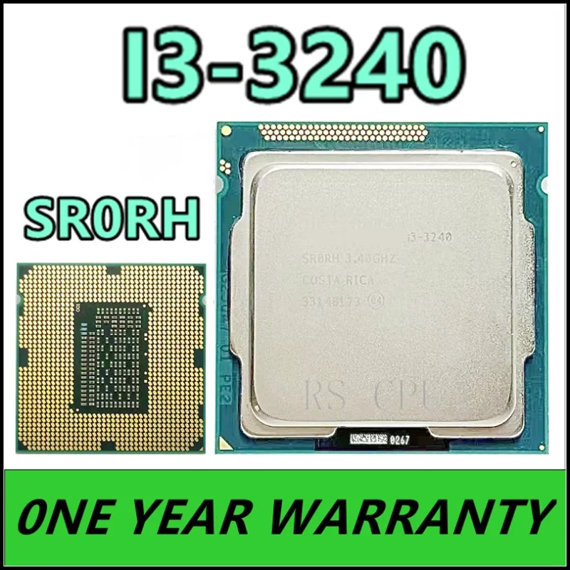 Processador CPU Dual-Core, i3-3240, i3 3240, SR0RH, 3,4 GHz, 3M, 55W, LGA 1155