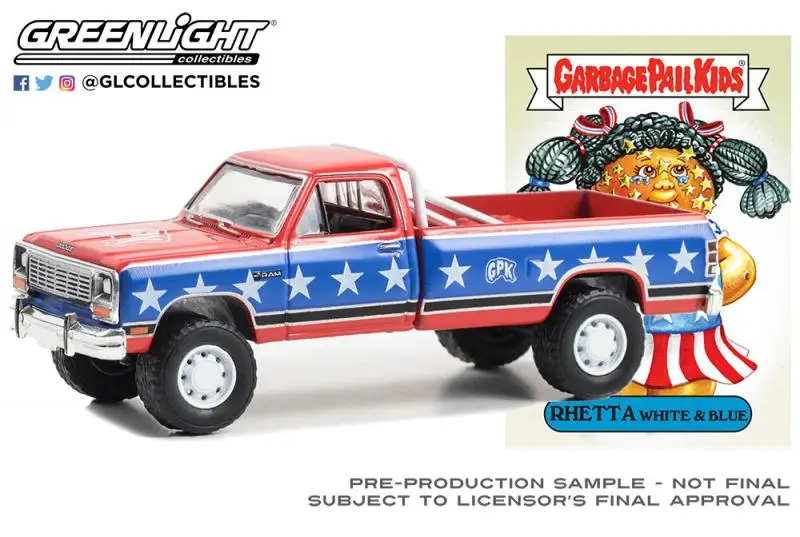 

GREENLIGHT 1/64 1985 Dodge Ram D-250 pickup 54090-E Collection of die-cast alloy trolley model ornaments