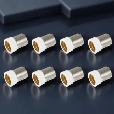 8Pcs B15 to E14 Base Adapter Converter Heavy Duty Light Bulb Holder for E14 Fixtures Works with LED Energy Saving and Vintage