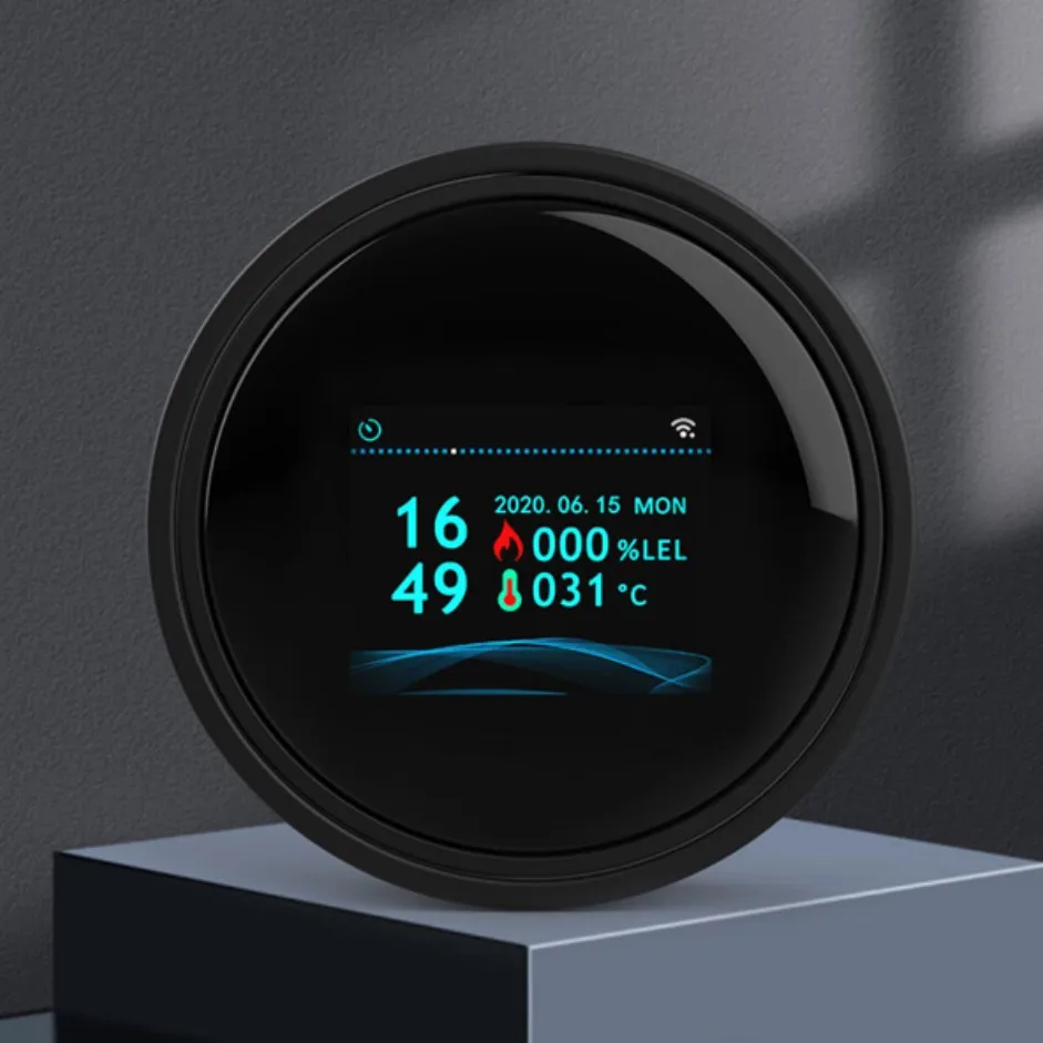 Tuya Zigbee Gas Alarm Sensor Carbon Monoxide Dioxide Alarm Combustible Gas Detector Works With Smart Life For Home Alarm System